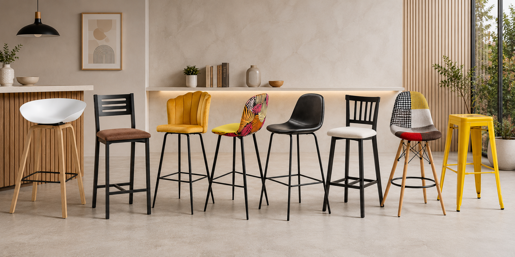 Taburetes para cocina, barras y hostelería